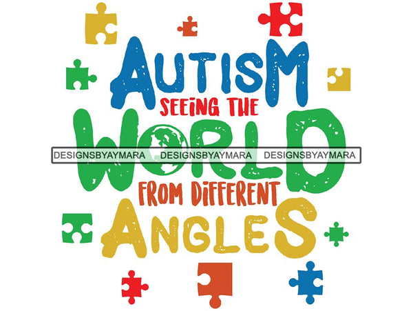Autism Awareness Quotes PNG File For Print