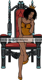 Afro Queen Goddess Melanin Nubian Glamour .PNG Print Files Not For Cutting