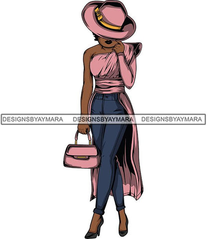 Afro Lola Flow Too Strong Elegance Elegant Woman Glamour Sexy Confident Lady .SVG Clipart Vector Cutting Files