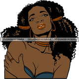Afro Latina Woman SVG Cutting Files For Silhouette Cricut and More