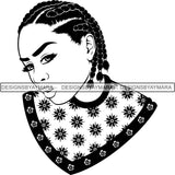 Afro Latina Woman SVG Cutting Files For Silhouette Cricut and More