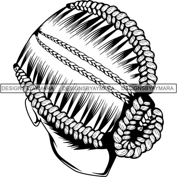 Afro Woman Braids Dreads Dreadlocks Hairstyle SVG Cut Files For Silhouette and Cricut