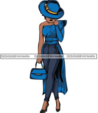 Afro Lola Flow Too Strong Elegance Elegant Woman Glamour Sexy Confident Lady .SVG Clipart Vector Cutting Files