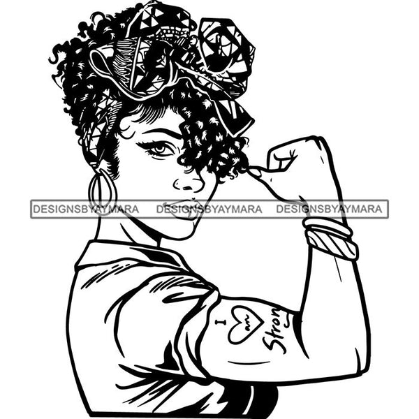 Afro Woman Goddess Hot Seller Design SVG Cutting Files