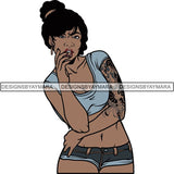 Afro Woman Goddess Diva Melanin Love Sensual .SVG Cut Files For Silhouette and Cricut and More!