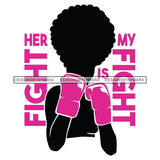 Strong Afro Woman SVG Cancer Survivor Cutting Files For Silhouette Cricut and More
