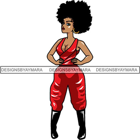 Afro Lola Boss Lady Quotes SVG Cutting Files For Silhouette Cricut and More