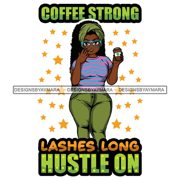 Lola Afro BBW Coffee Quotes .SVG Cutting Files For Silhouette and Cricut and More!