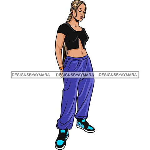 Pretty Woman Summer Fashion Dope Outfits Boss Lady Glamour New Trending .SVG Cut Files