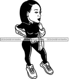 Fashion Girl Afro Woman Melanin Popping Ebony Queen .SVG Cutting Files