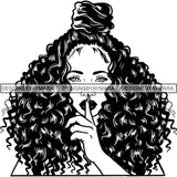 Afro Melanin Popping Nubian Queen SVG Cutting Files For Silhouette Cricut and More