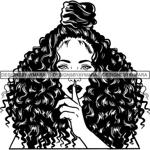 Afro Melanin Popping Nubian Queen SVG Cutting Files For Silhouette Cricut and More