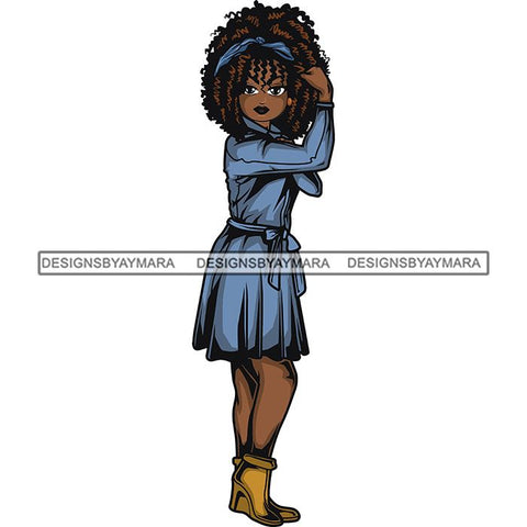 Afro Strong Classy Lola Flexing Believe in Yourself .SVG Cutting Files For Silhouette and Cricut and More!