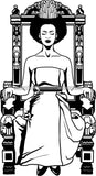 Afro Queen Goddess Melanin Nubian Glamour .SVG Cutting Files For Silhouette and Cricut
