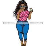 Lola Afro Beautiful Black Proud Woman Like Coffee .SVG Cutting Files For Silhouette and Cricut and More!