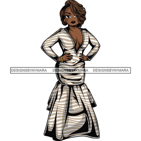 Afro Lola Boss Fashion Diva Glamour .SVG Cutting Files For Silhouette and Cricut and More!