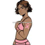Strong Afro Woman SVG Cancer Survivor Cutting Files For Silhouette Cricut and More