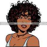 Afro Woman Nubian Melanin Popping Unique Design SVG Cutting Files For Silhouette Cricut and More