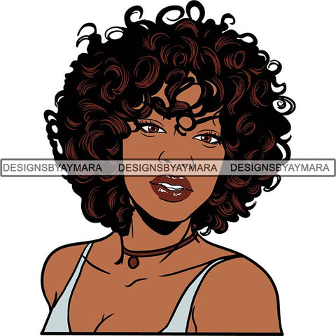 Afro Woman Nubian Melanin Popping Unique Design SVG Cutting Files For Silhouette Cricut and More