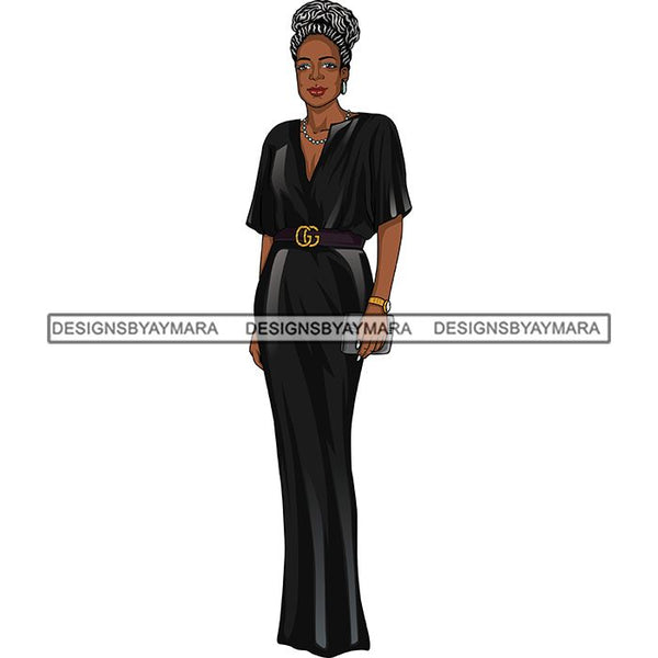Bundle 6 Classy Afro Woman African American Goddess SVG PNG JPG Cutting Files