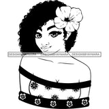 Afro Nubian Melanin Popping Kinky Hair Beautiful African American Woman SVG Cutting Files