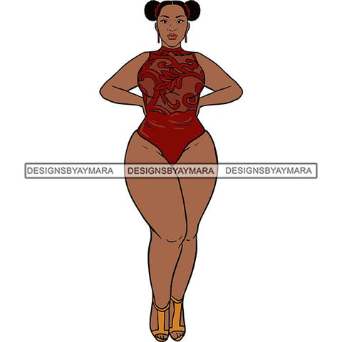 BBW Thick Thigh Woman Sassy Exotic Curvy Big Bone Goddess .SVG Cutting Files For Silhouette and Cricut and More!