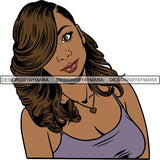 Afro Woman Nubian Melanin Popping Unique Design SVG Cutting Files For Silhouette Cricut and More