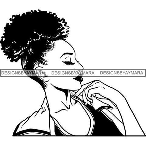 Afro Melanin Popping Dark Latina SVG Cutting Files For Silhouette Cricut and More