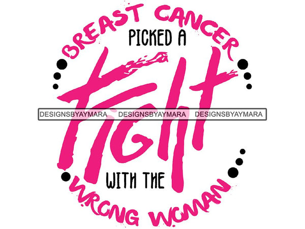 Cancer Awareness Woman Fighting Cancer Quotes PNG Files For Print