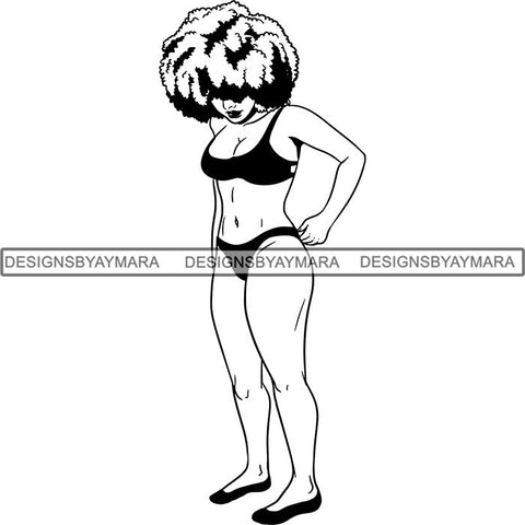 Afro Melanin Popping Nubian Queen SVG Cutting Files For Silhouette Cricut and More