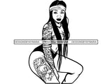 Tattoo Nubian Goddess SVG Files For Cutting