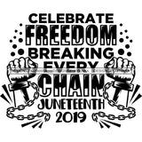 June 19 Juneteenth Emancipation Freedom Holiday African American History  SVG PNG JPG Vector Cutting Files