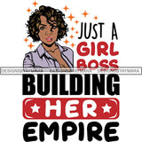 Strong Successful Afro Woman Quotes .SVG Cutting Files For Silhouette Cricut and More