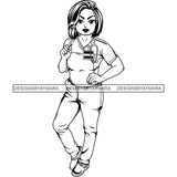 Afro Lola Nurse Medical Occupation SVG Cutting Files For Cricut Silhouette and More