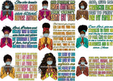 Bundle 9 Afro Lola Praying God For Strength Protection Quotes Sad Crying Pain Face Mask Begging Prayers Virus SVG Vector Clipart Cutting Files