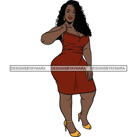 BBW Thick Thigh Woman Sassy Exotic Curvy Big Bone Goddess .SVG Cutting Files For Silhouette and Cricut and More!