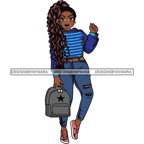 Lola Afro Beautiful Black Proud Woman .SVG Cutting Files For Silhouette and Cricut and More!