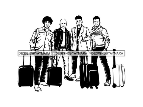 Man Getaway Trip Friends SVG Cut Files For Silhouette and Cricut