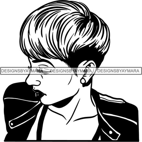 Afro Independent Successful Woman SVG Cutting Files For Silhouette Cricut and More