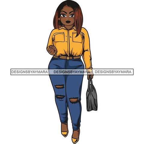 Lola Afro Beautiful Black Proud Woman .SVG Cutting Files For Silhouette and Cricut and More!