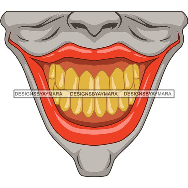 Funny Half Face Cute Designs For Mask Virus Protection SVG Cutting Files