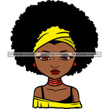 Afro African American Lady Woman Classy Nubian SVG Cutting Files