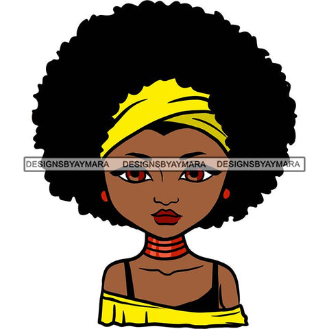 Afro African American Lady Woman Classy Nubian SVG Cutting Files