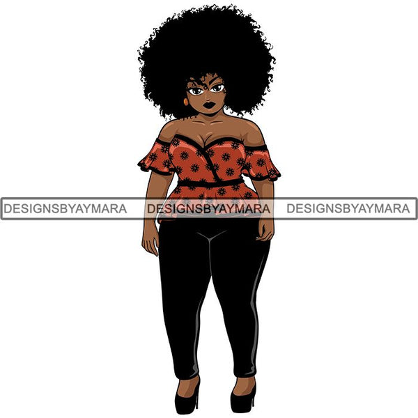Afro Lola Boss Lady Quotes SVG Cutting Files For Silhouette Cricut and More