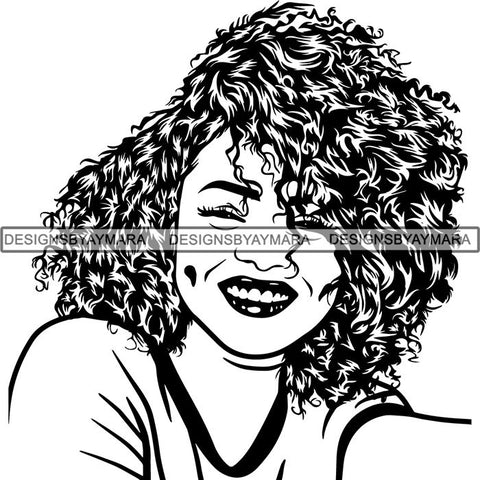 Afro Lady Black Goddess Melanin Dark Latina Morena SVG Files For Cutting and More!