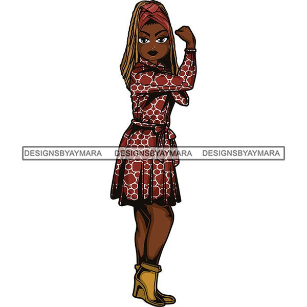 Afro Strong Classy Lola Flexing Believe in Yourself .SVG Cutting Files For Silhouette and Cricut and More!