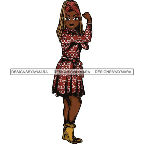 Afro Strong Classy Lola Flexing Believe in Yourself .SVG Cutting Files For Silhouette and Cricut and More!