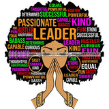 Afro Woman Praying Hair Life Quotes Strong Independent Educated Melanin SVG Cutting Files