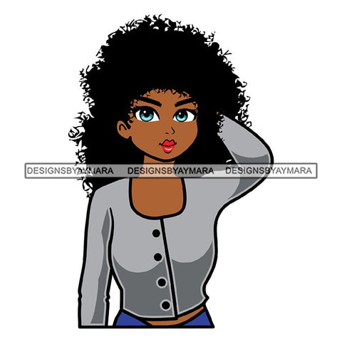 Afro Cute Lady Sassy Classy Melanin Sisi .SVG Cutting Files