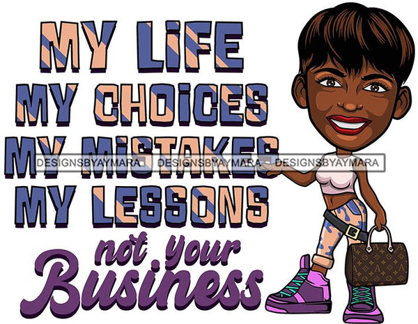 Afro Lola Life Quotes Fashion Girl Woman Melanin Popping Ebony Queen .SVG Cutting Files
